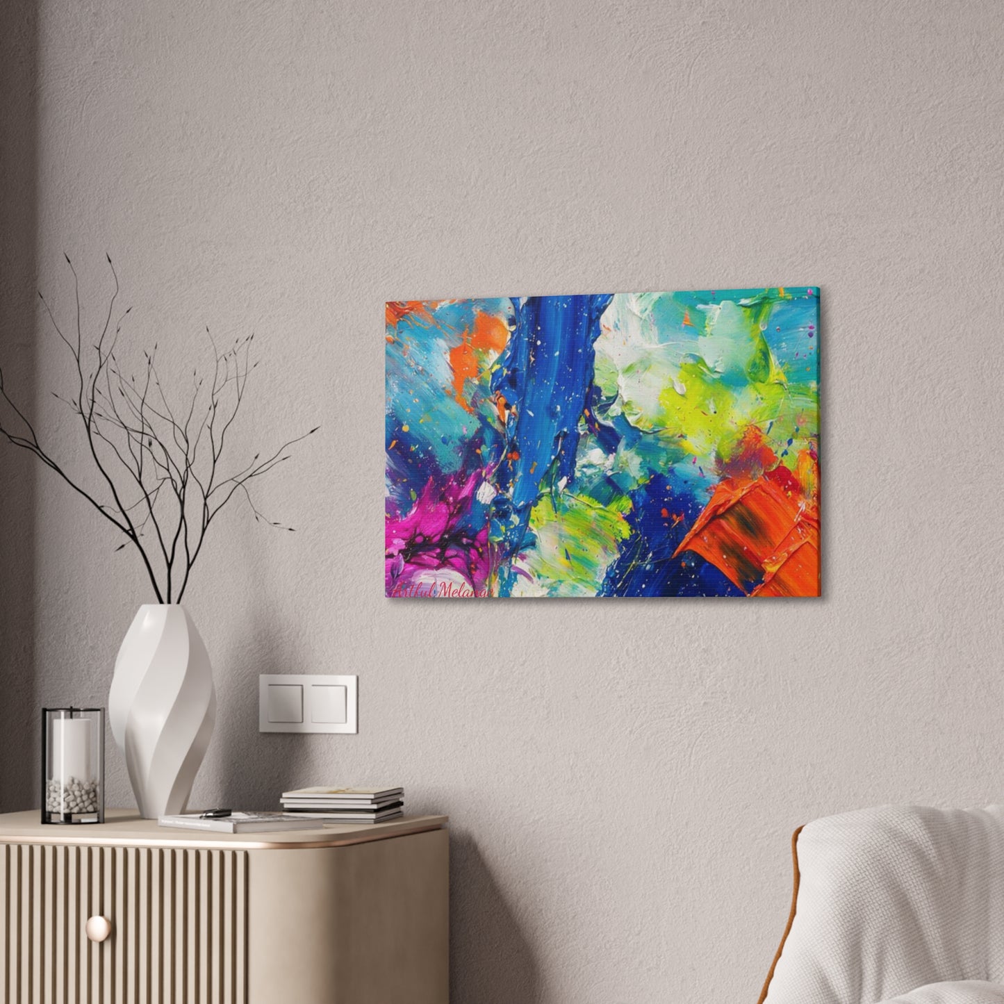 Acrylic Abstract Canvas Print - Richly Textured Artistry