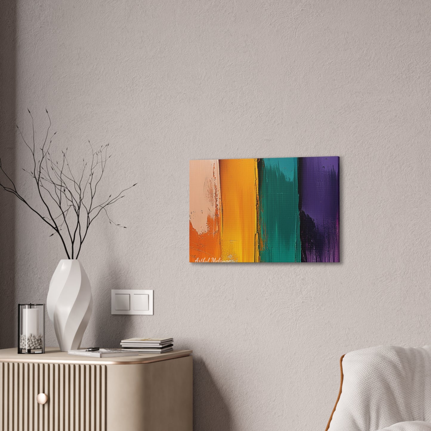 Acrylic Abstract Canvas Print - Richly Textured Artistry