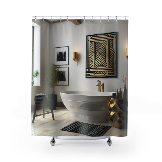 Heritage Tapestry Afro Centric   Shower Curtain