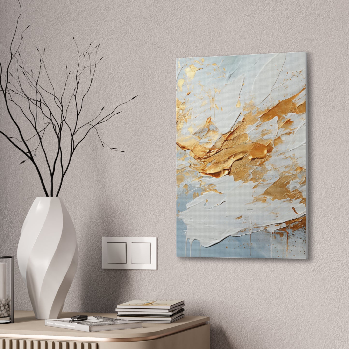 Acrylic Abstract Canvas Print - Richly Textured Artistry