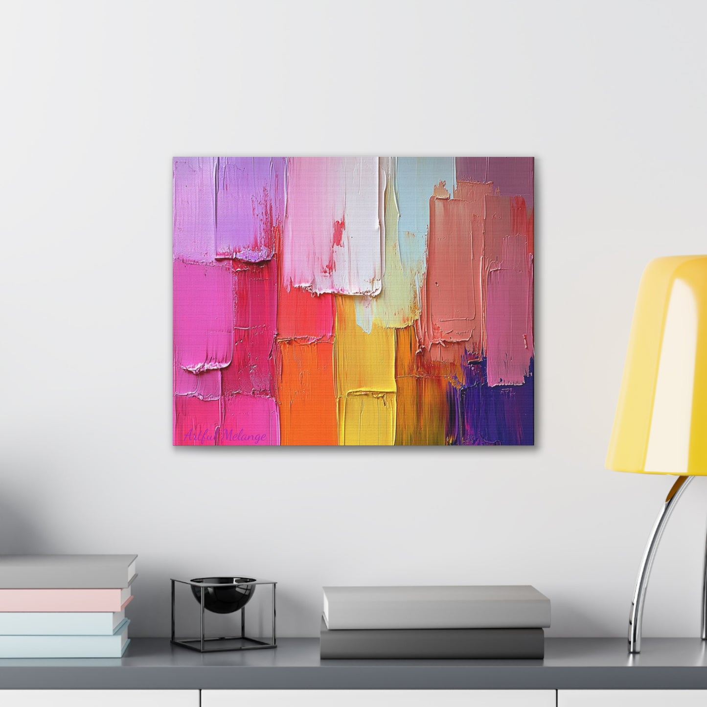 Acrylic Abstract Canvas Print - Richly Textured Artistry