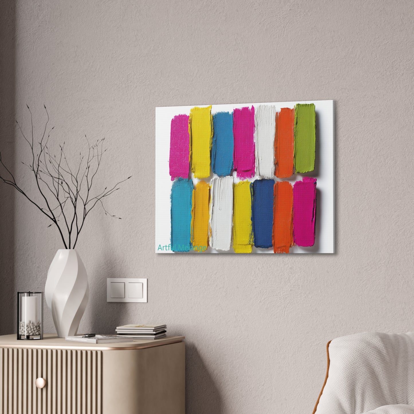 Acrylic Abstract Canvas Print - Richly Textured Artistry
