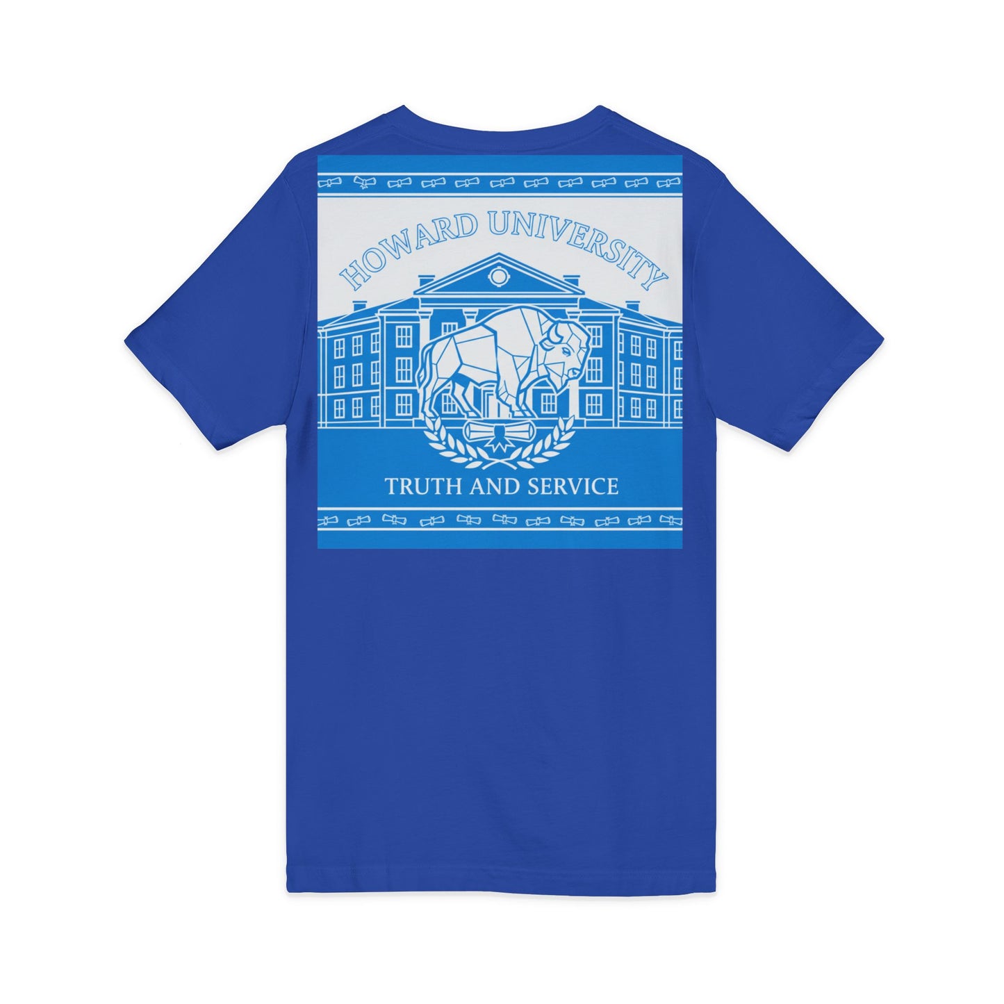 Howard University/ Truth and Service Unisex V-Neck T-Shirt