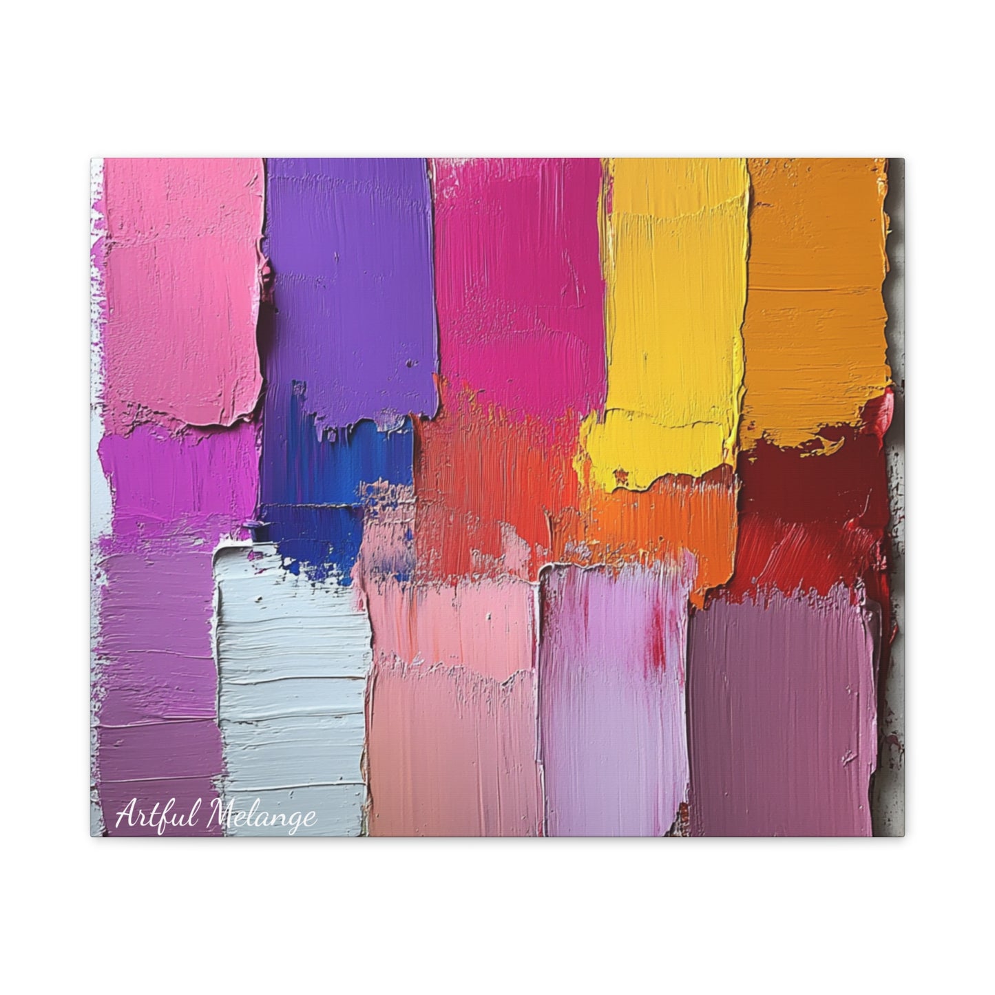 Acrylic Abstract Canvas Print - Richly Textured Artistry