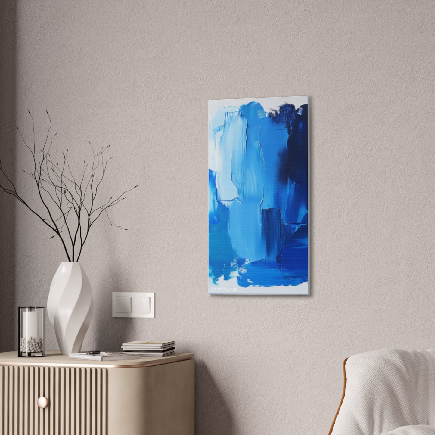 Acrylic Abstract Canvas Print - Richly Textured Artistry
