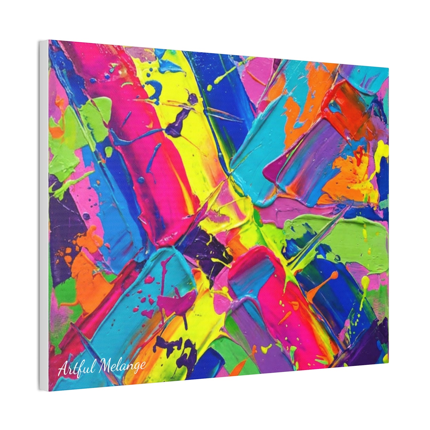 Acrylic Abstract Canvas Print - Richly Textured Artistry
