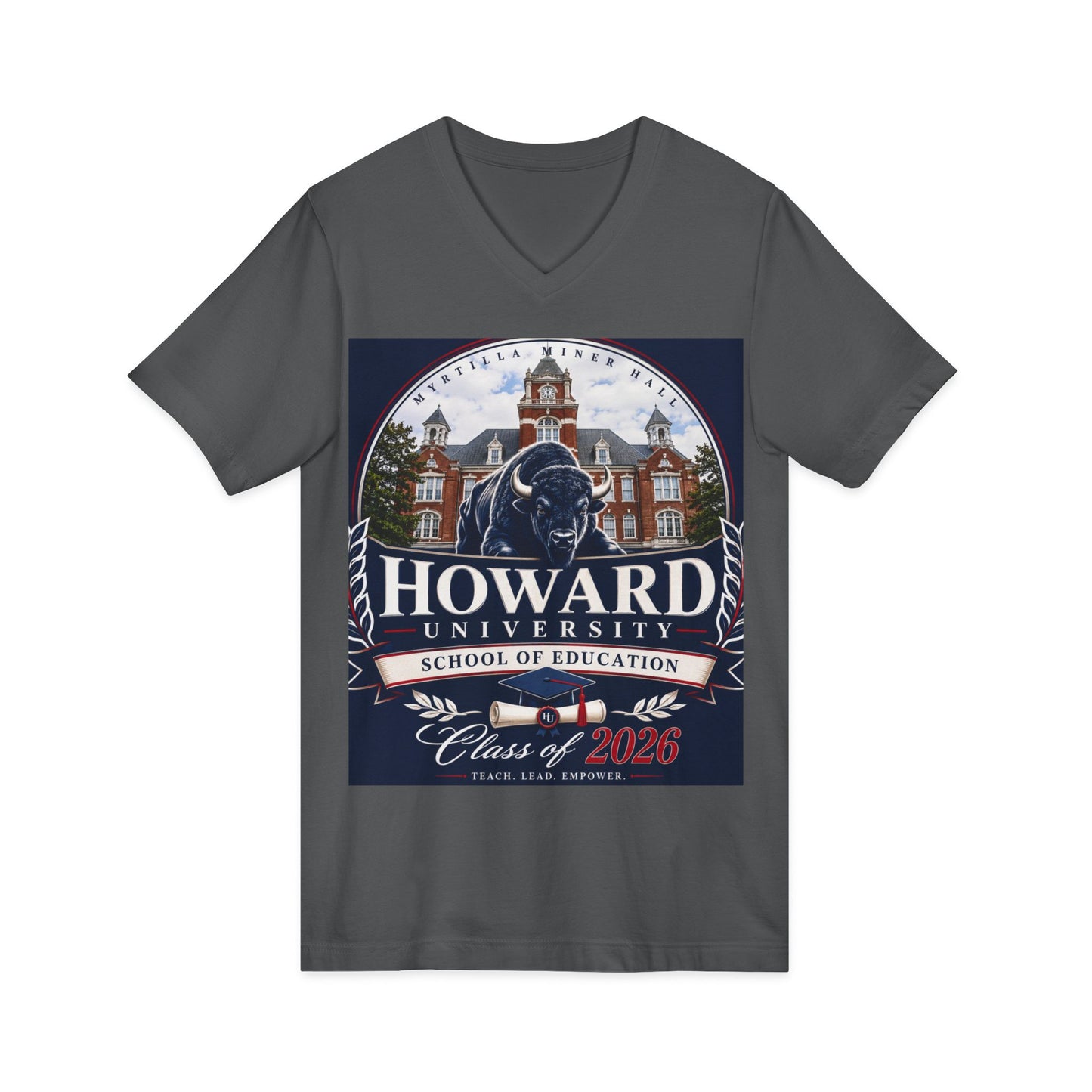 Howard University Class of 2026 Unisex V-Neck T-Shirt | The Mecca Incoming Class Tee