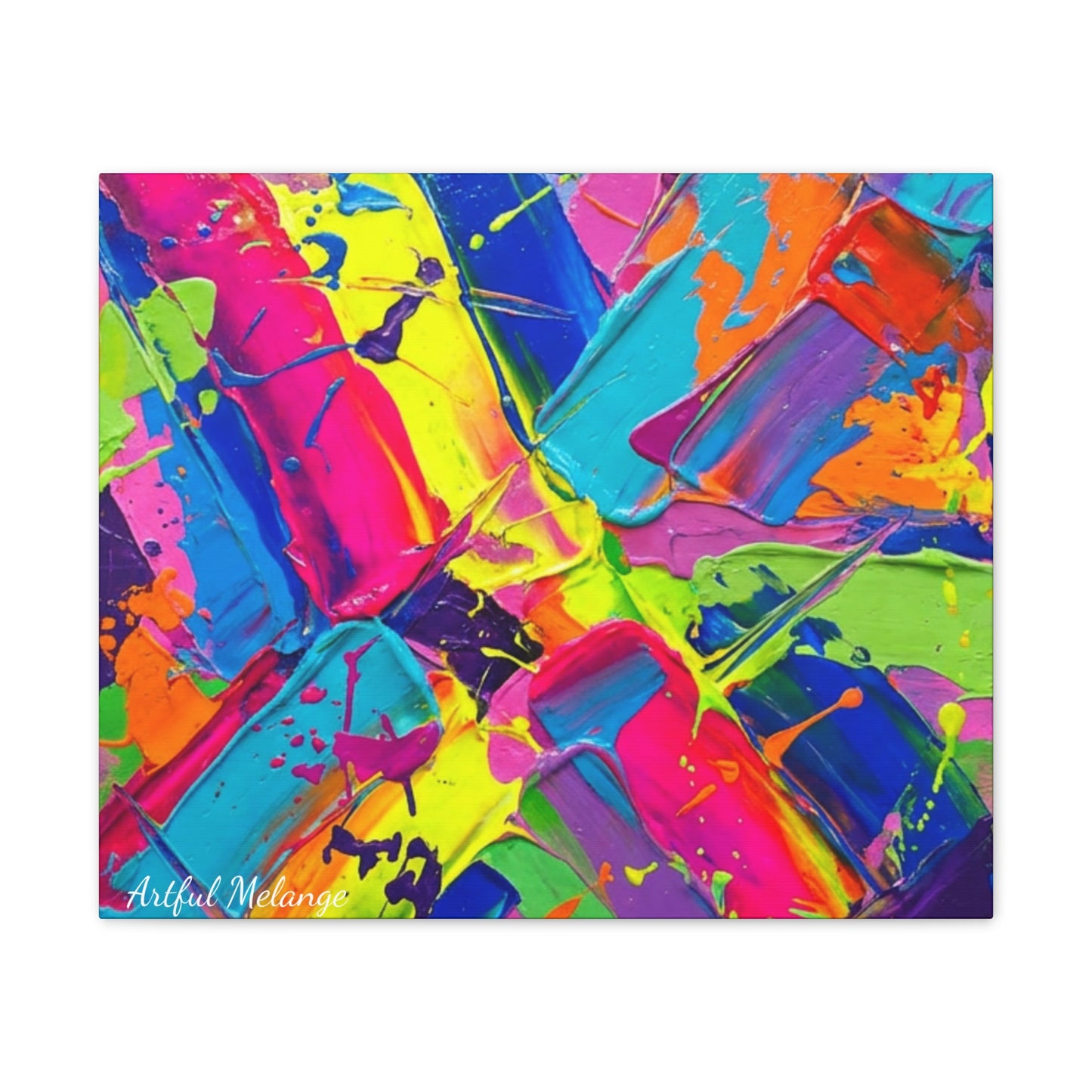 Acrylic Abstract Canvas Print - Richly Textured Artistry