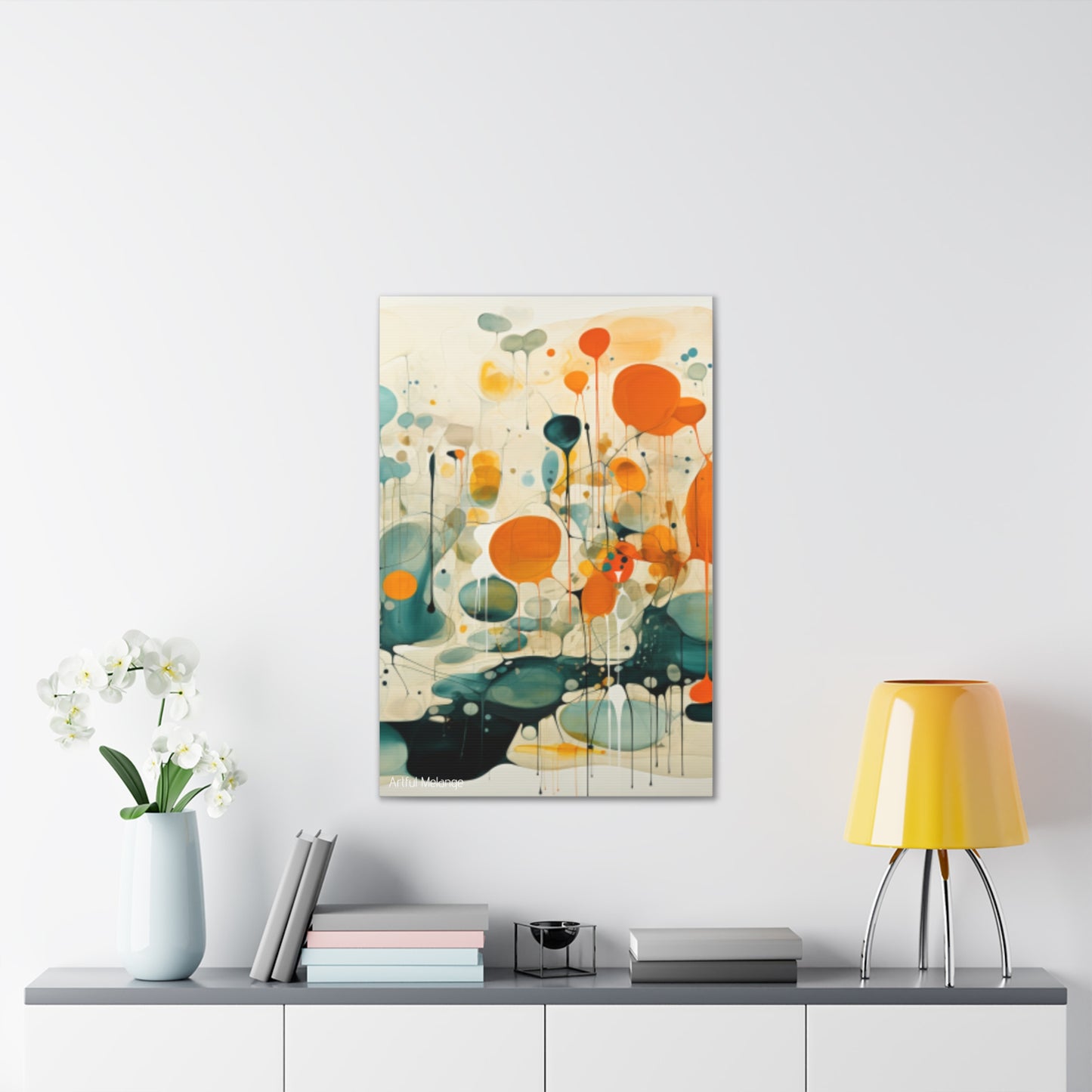 Primary Elegance: A Symphony of Sophistication Canvas Print