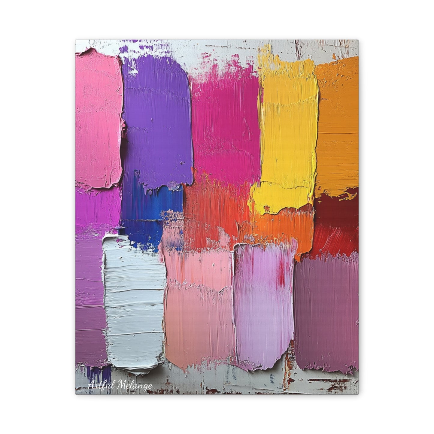 Acrylic Abstract Canvas Print - Richly Textured Artistry