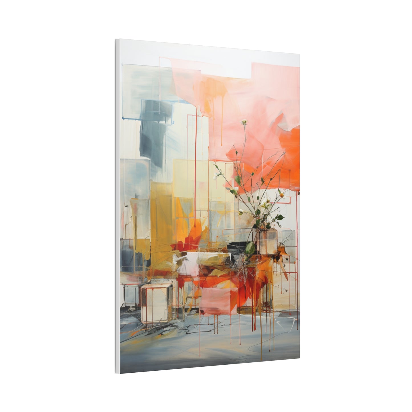 Timeless Elegance: Refined Muted Hues Canvas Print for Sophisticated Living Spaces