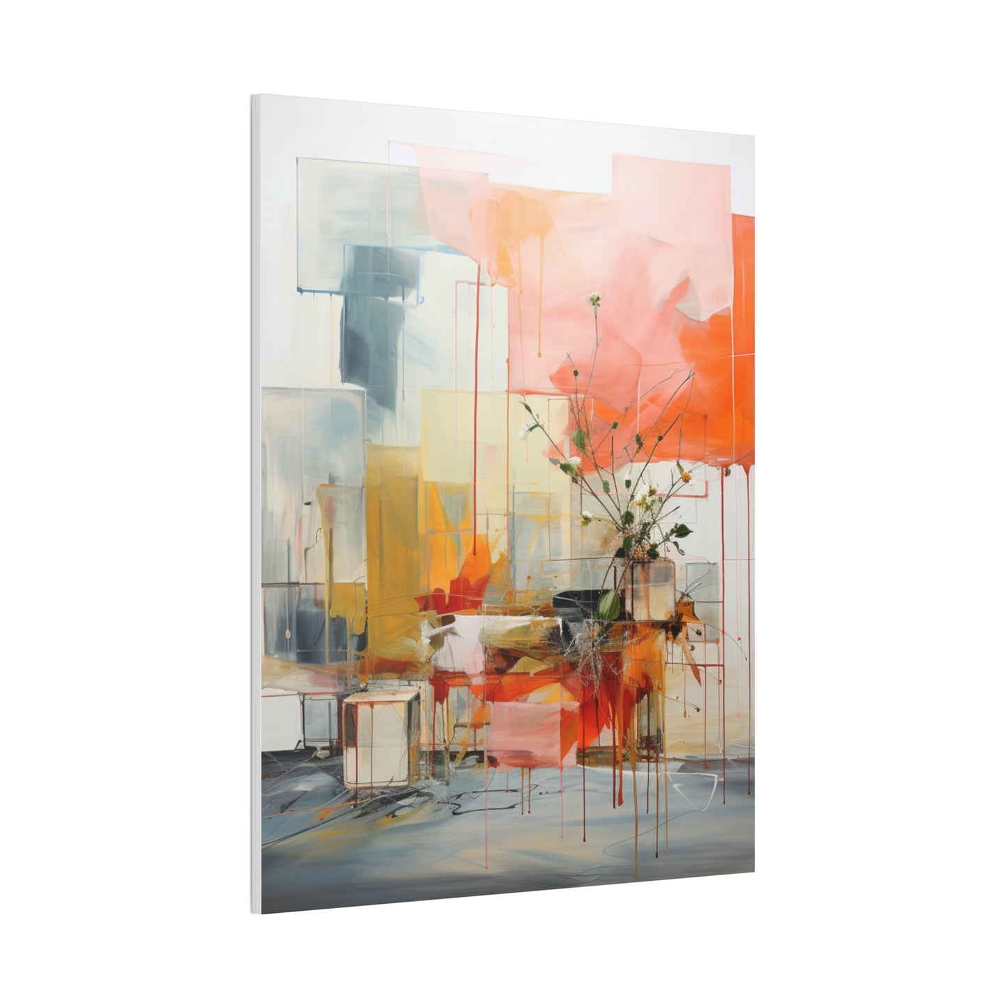 Timeless Elegance: Refined Muted Hues Canvas Print for Sophisticated Living Spaces