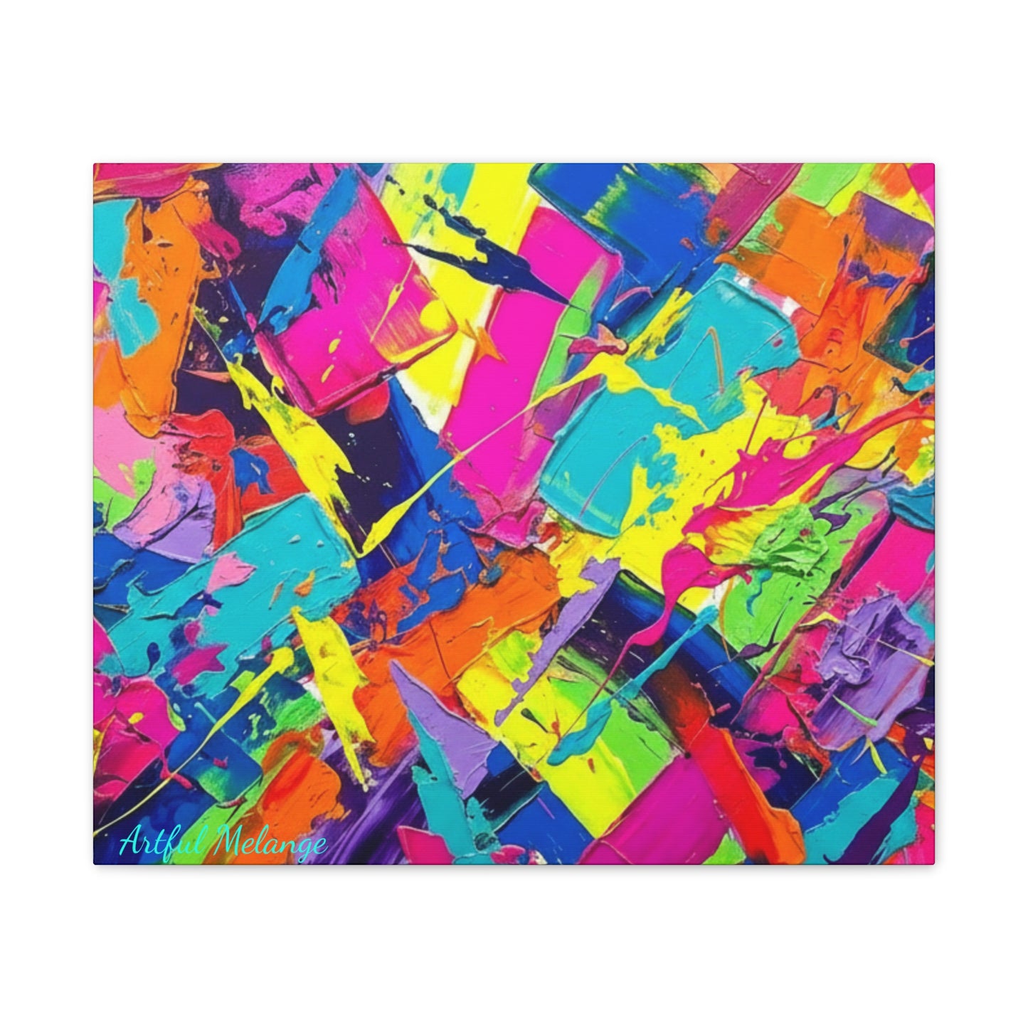 Acrylic Abstract Canvas Print - Richly Textured Artistry