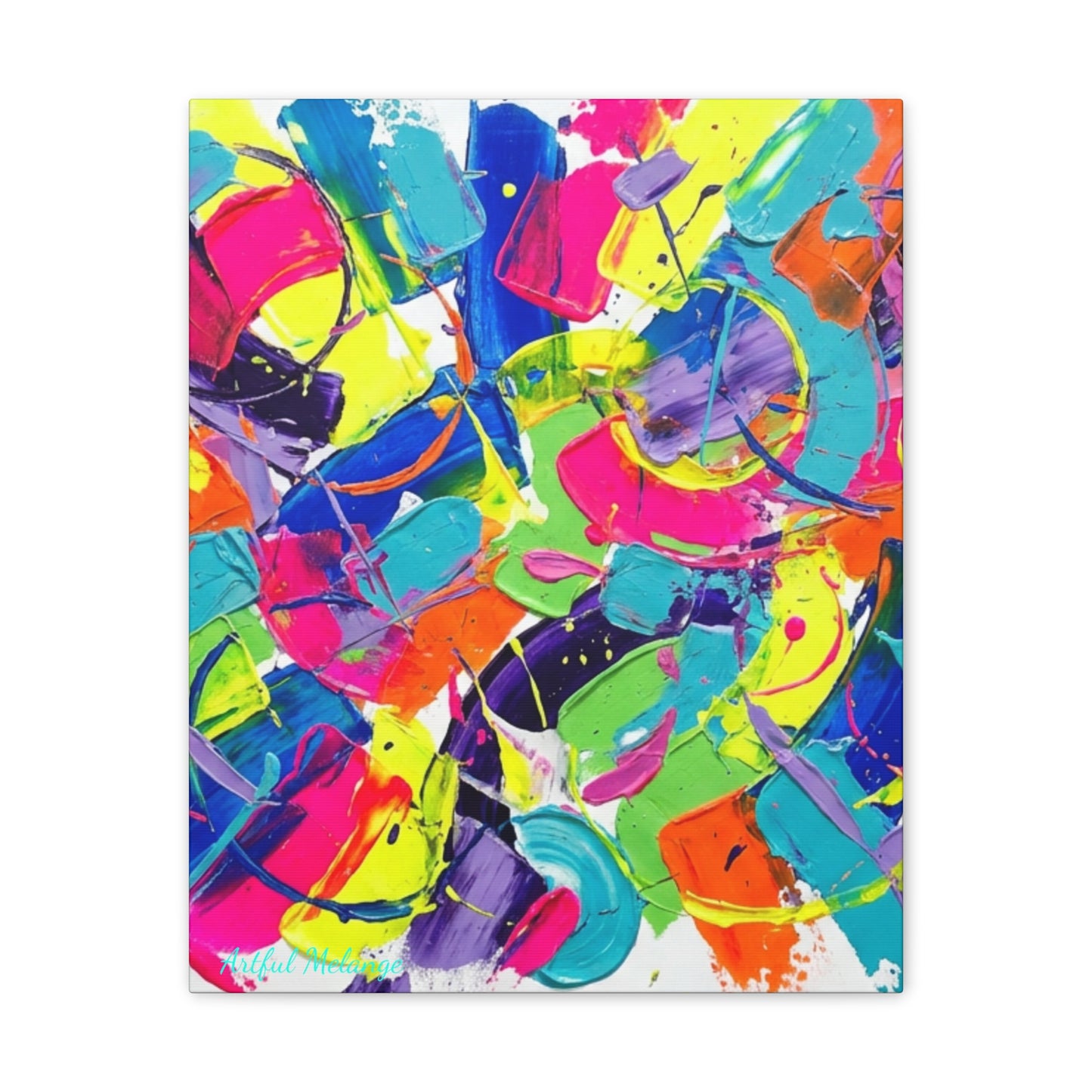 Acrylic Abstract Canvas Print - Richly Textured Artistry