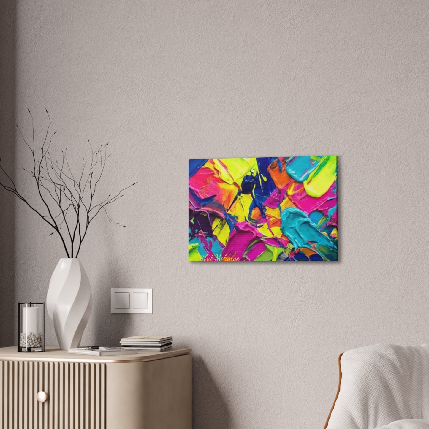 Acrylic Abstract Canvas Print - Richly Textured Artistry