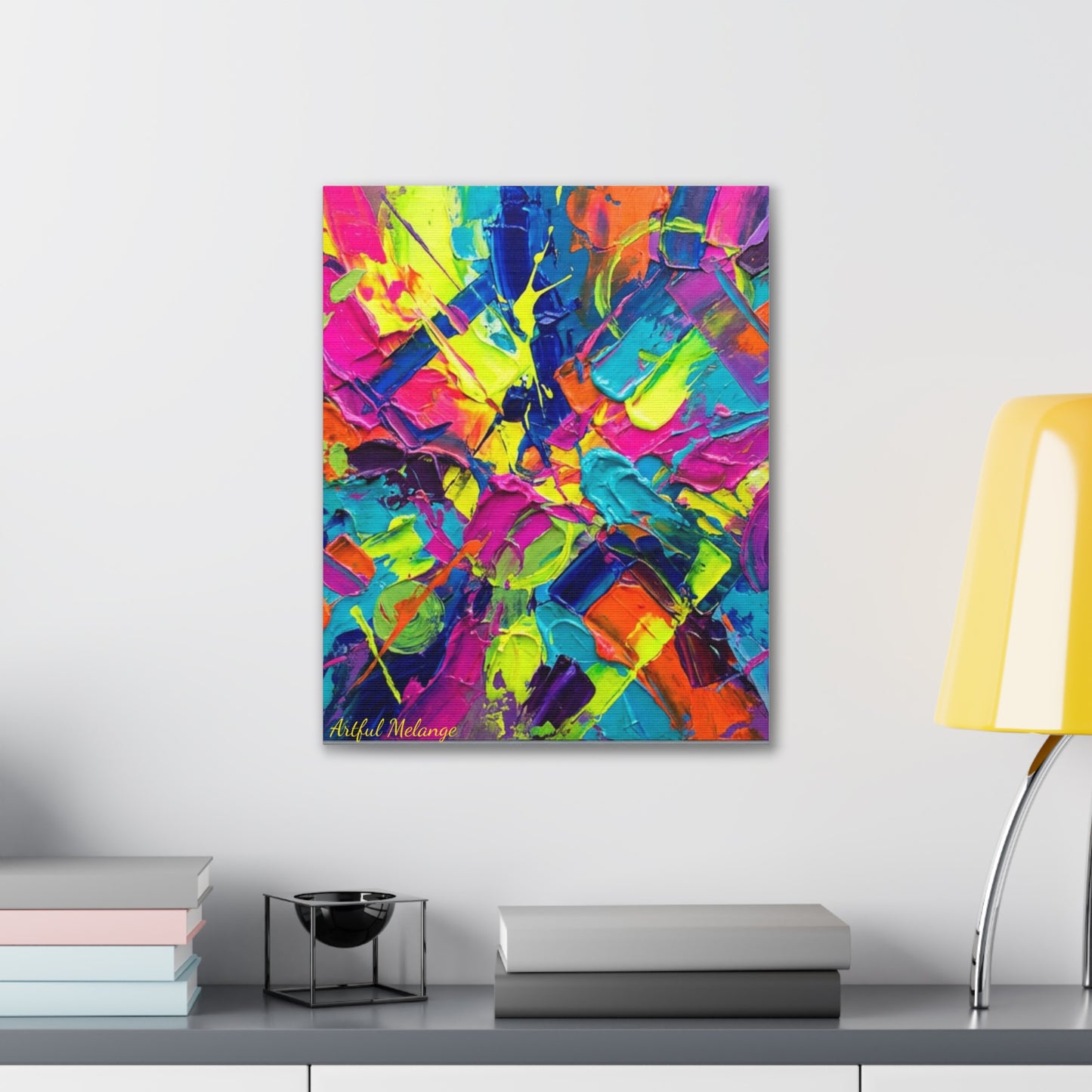 Acrylic Abstract Canvas Print - Richly Textured Artistry