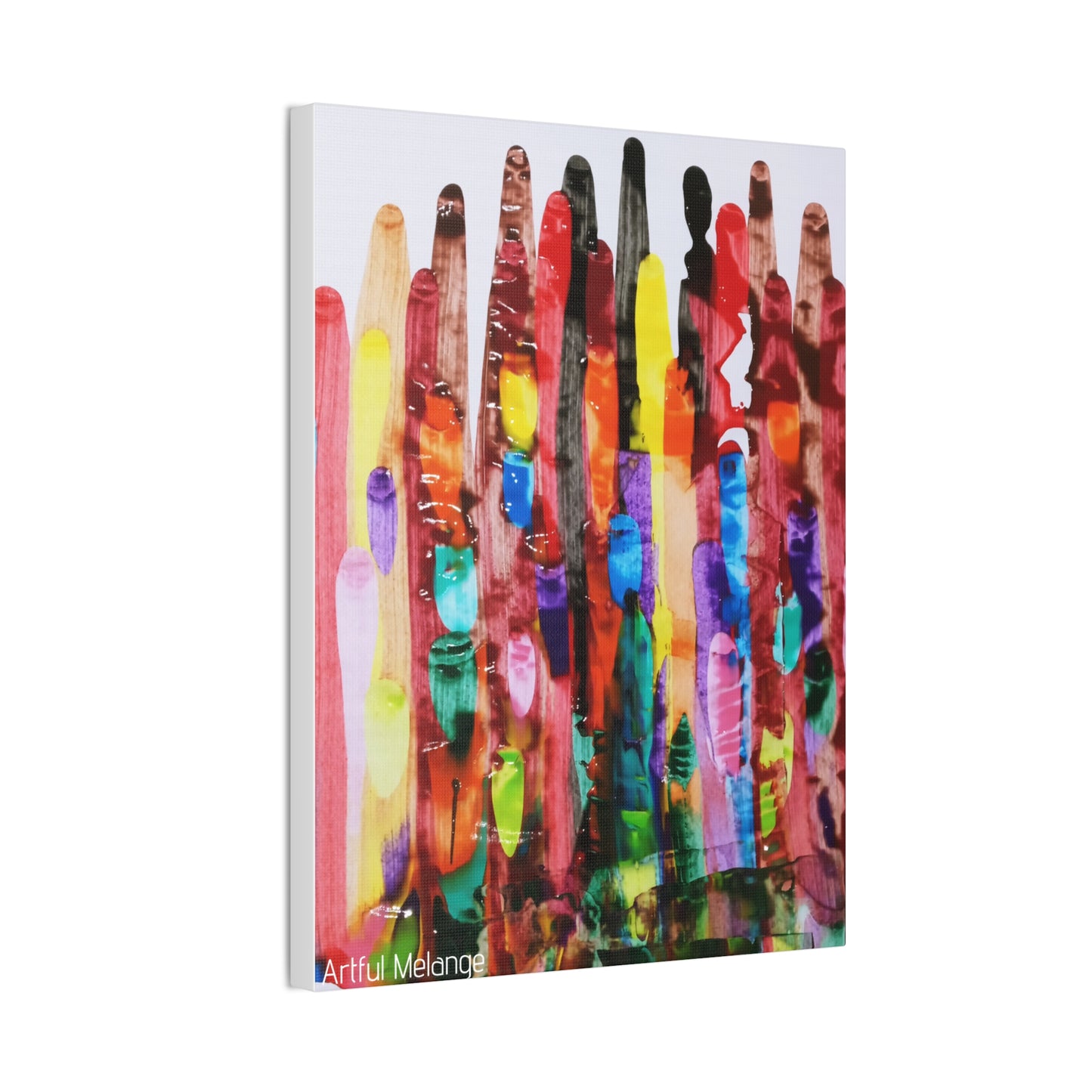 Primary Elegance: A Symphony of Sophistication Canvas Print