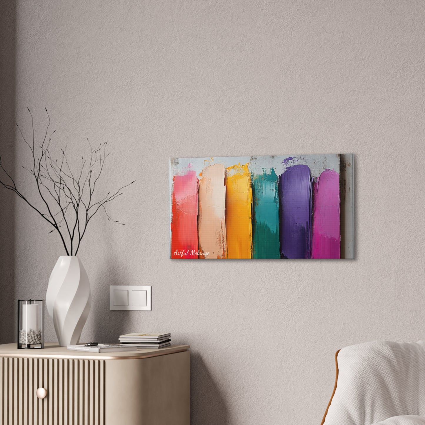 Acrylic Abstract Canvas Print - Richly Textured Artistry