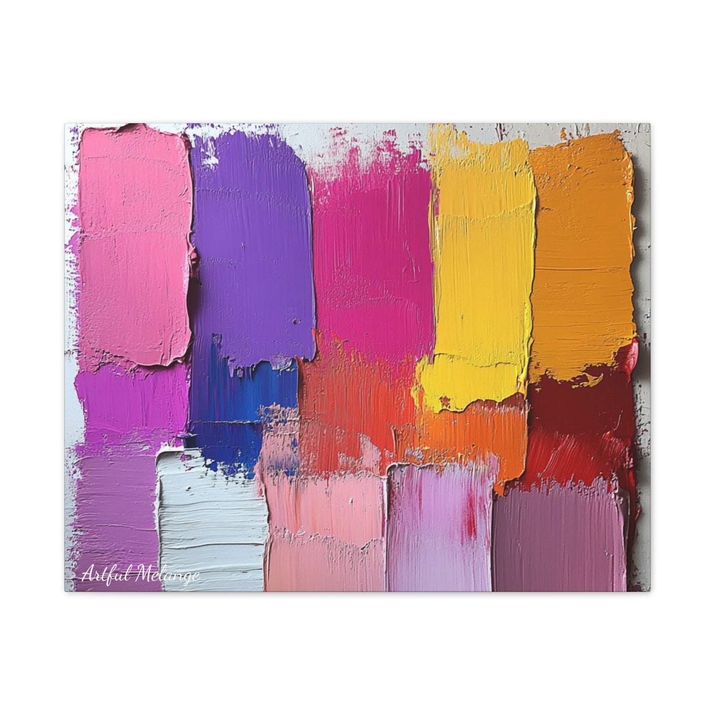 Acrylic Abstract Canvas Print - Richly Textured Artistry