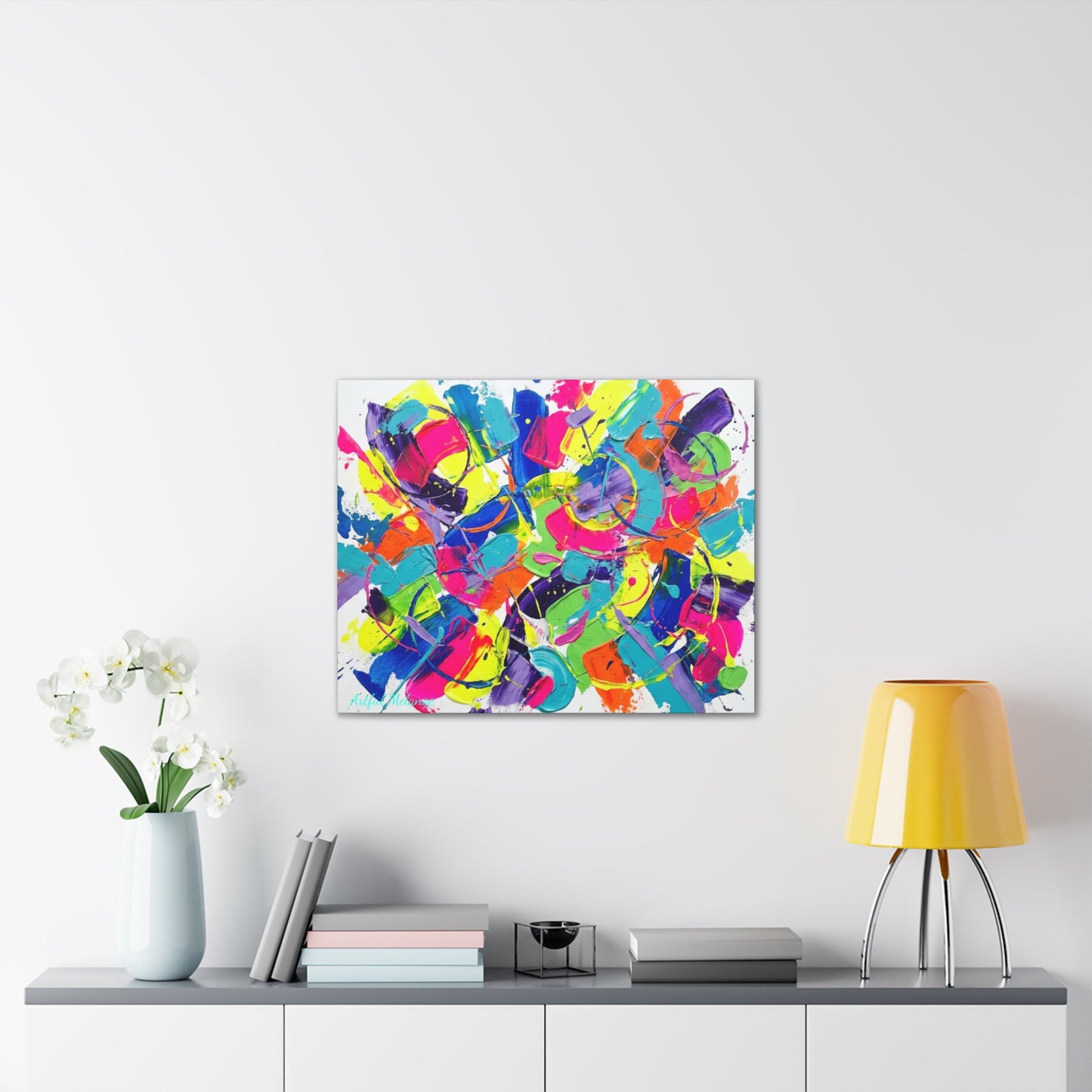 Acrylic Abstract Canvas Print - Richly Textured Artistry