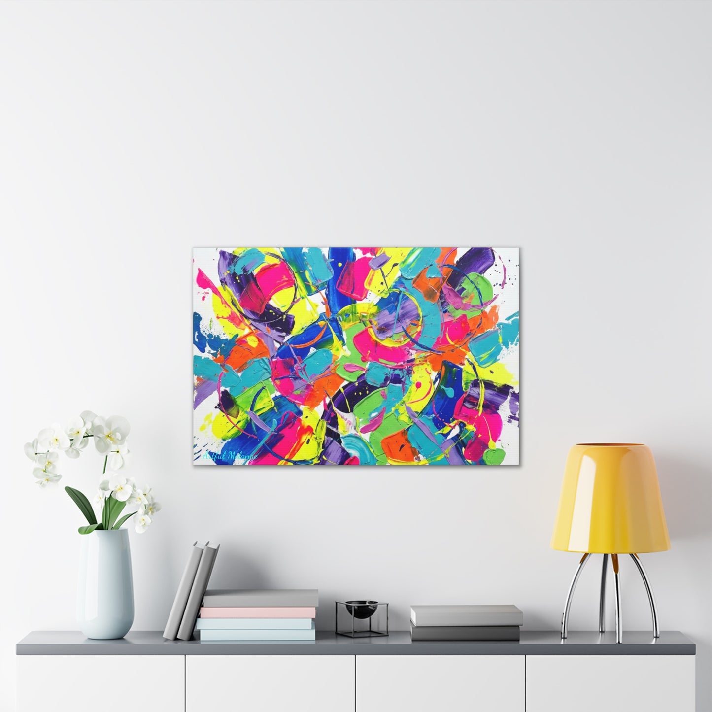 Acrylic Abstract Canvas Print - Richly Textured Artistry