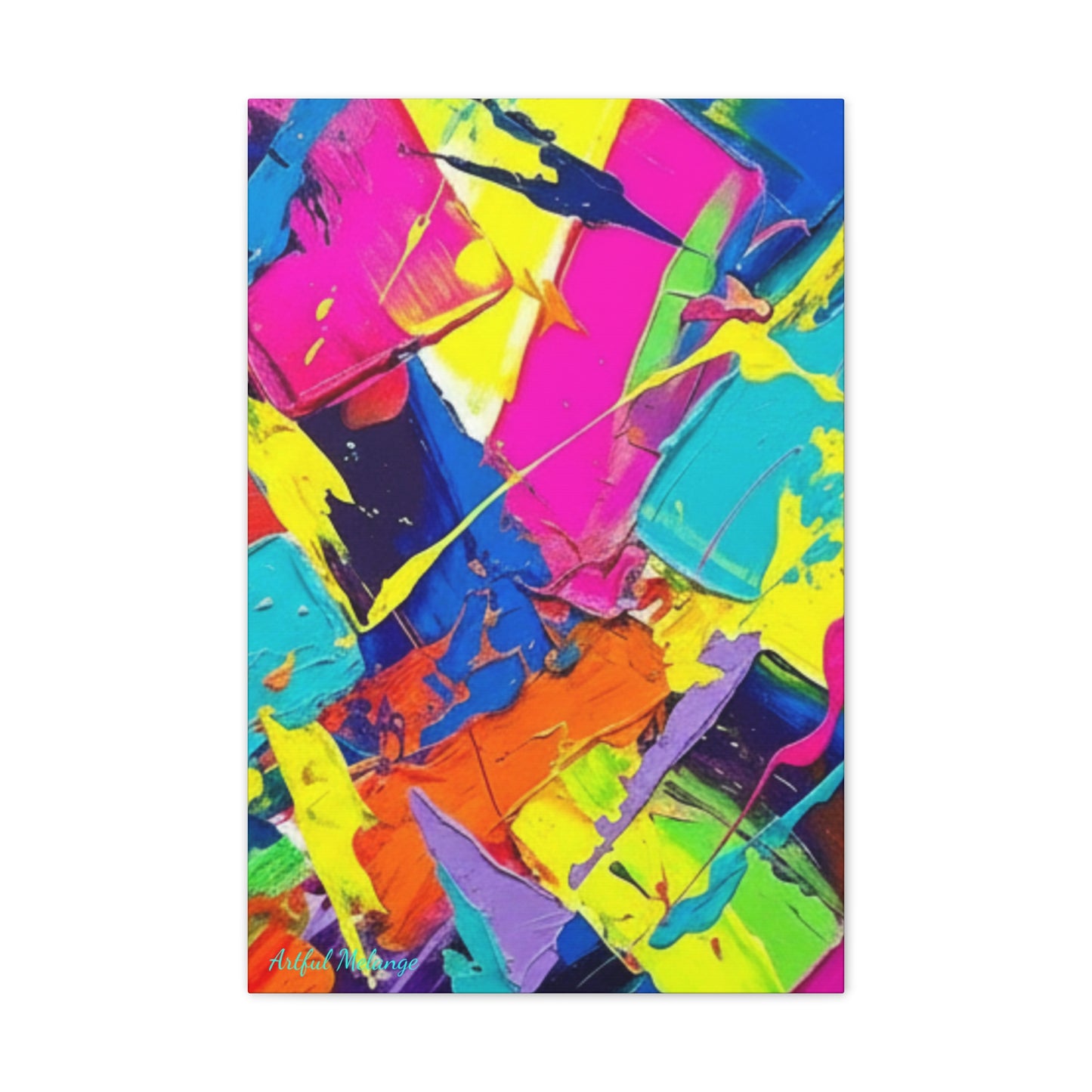 Acrylic Abstract Canvas Print - Richly Textured Artistry