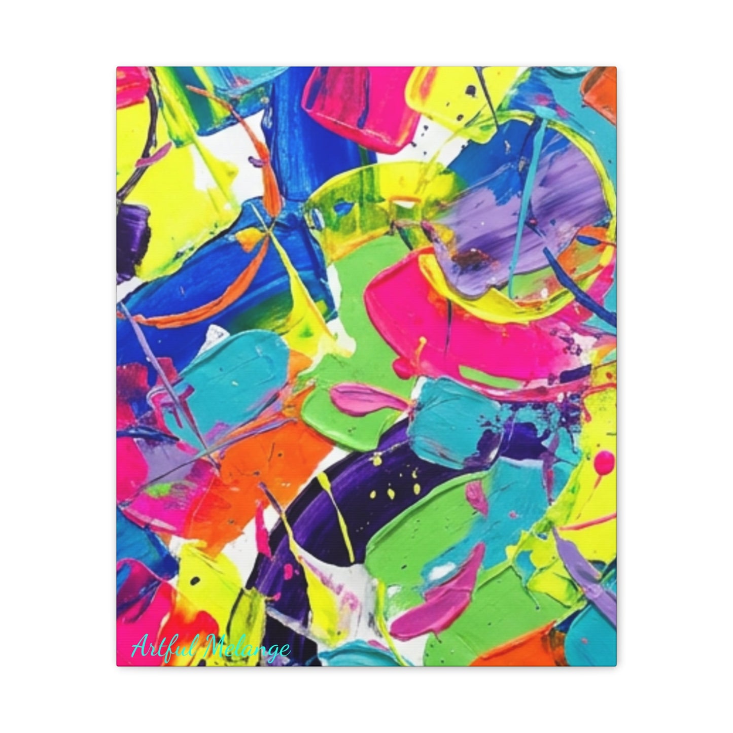 Acrylic Abstract Canvas Print - Richly Textured Artistry
