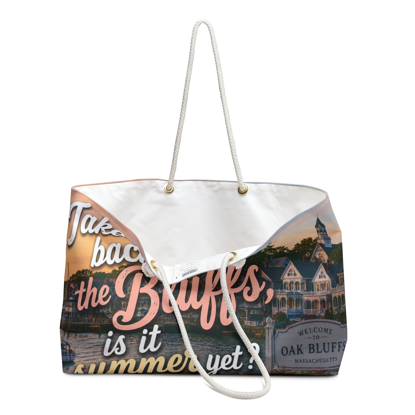 Take Me Back to the Bluffs Weekender Bag – Summer Escape Canvas Tote