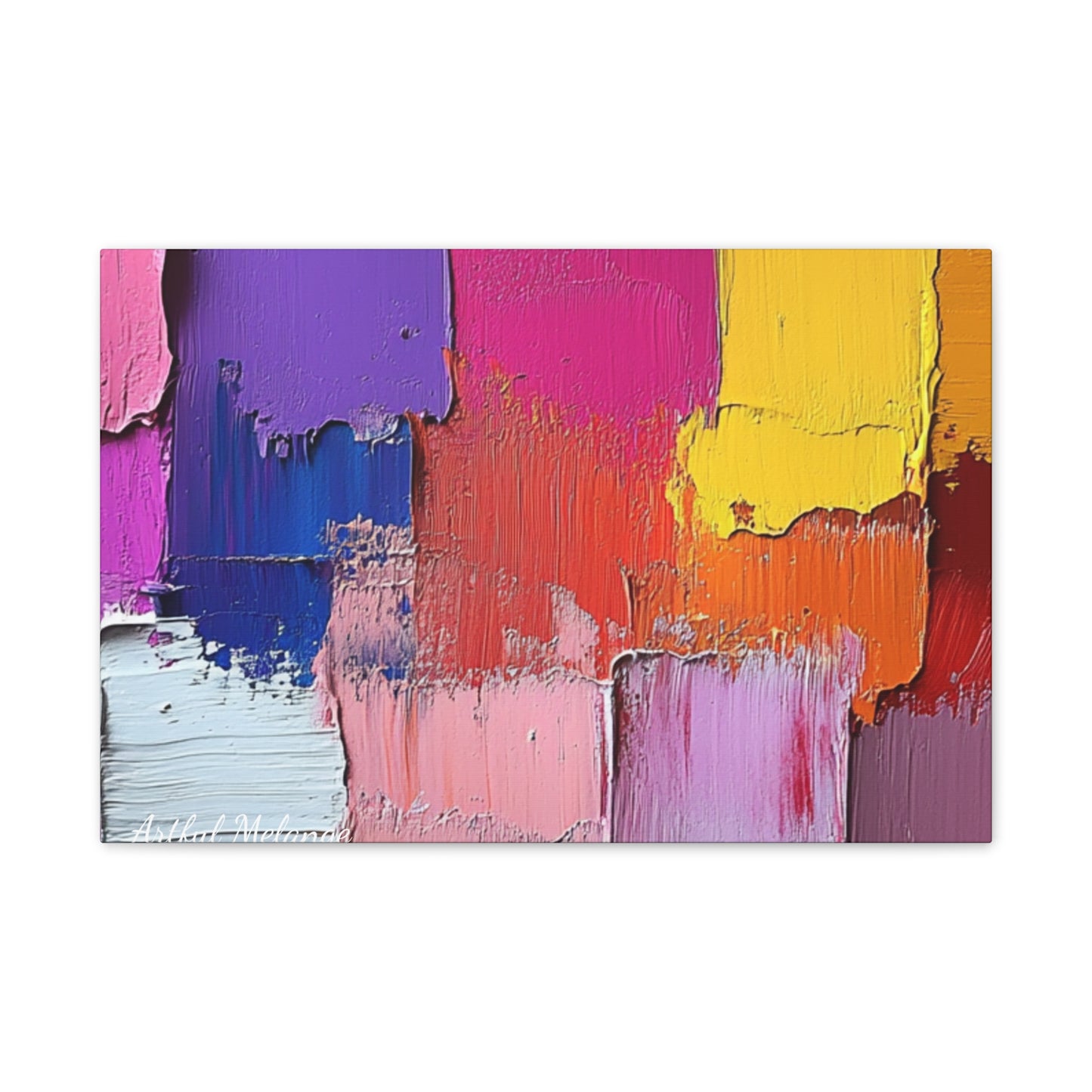 Acrylic Abstract Canvas Print - Richly Textured Artistry