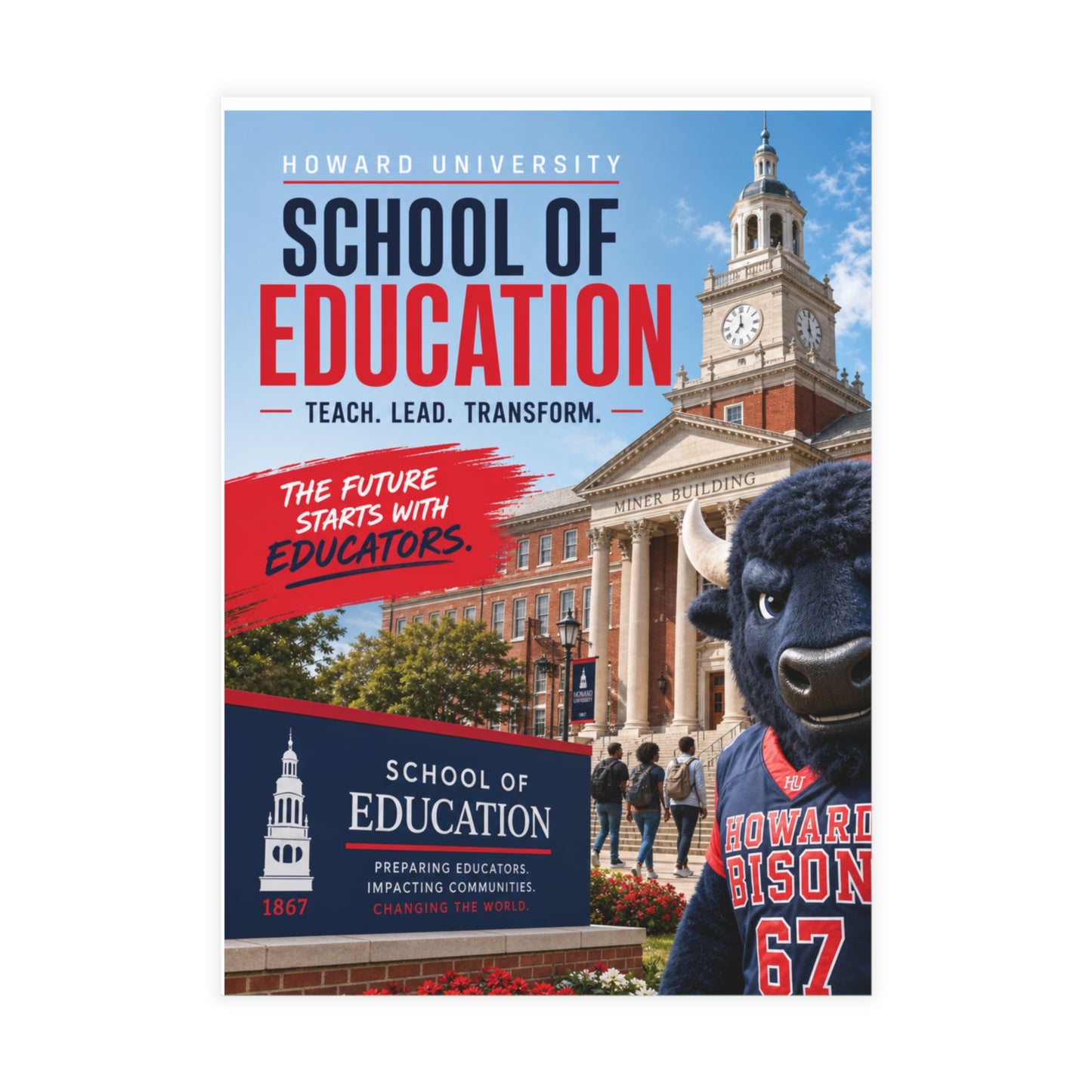 Howard University School of Education Postcard Set 1 (envelopes included)