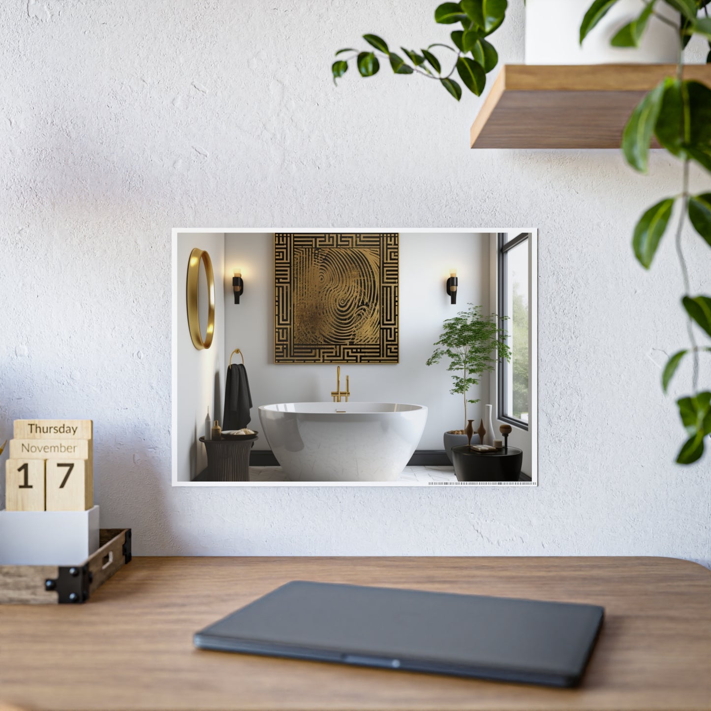 Cultural Elegance Bathscapes Poster Art
