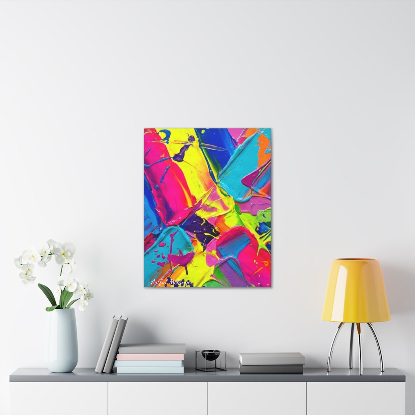 Acrylic Abstract Canvas Print - Richly Textured Artistry