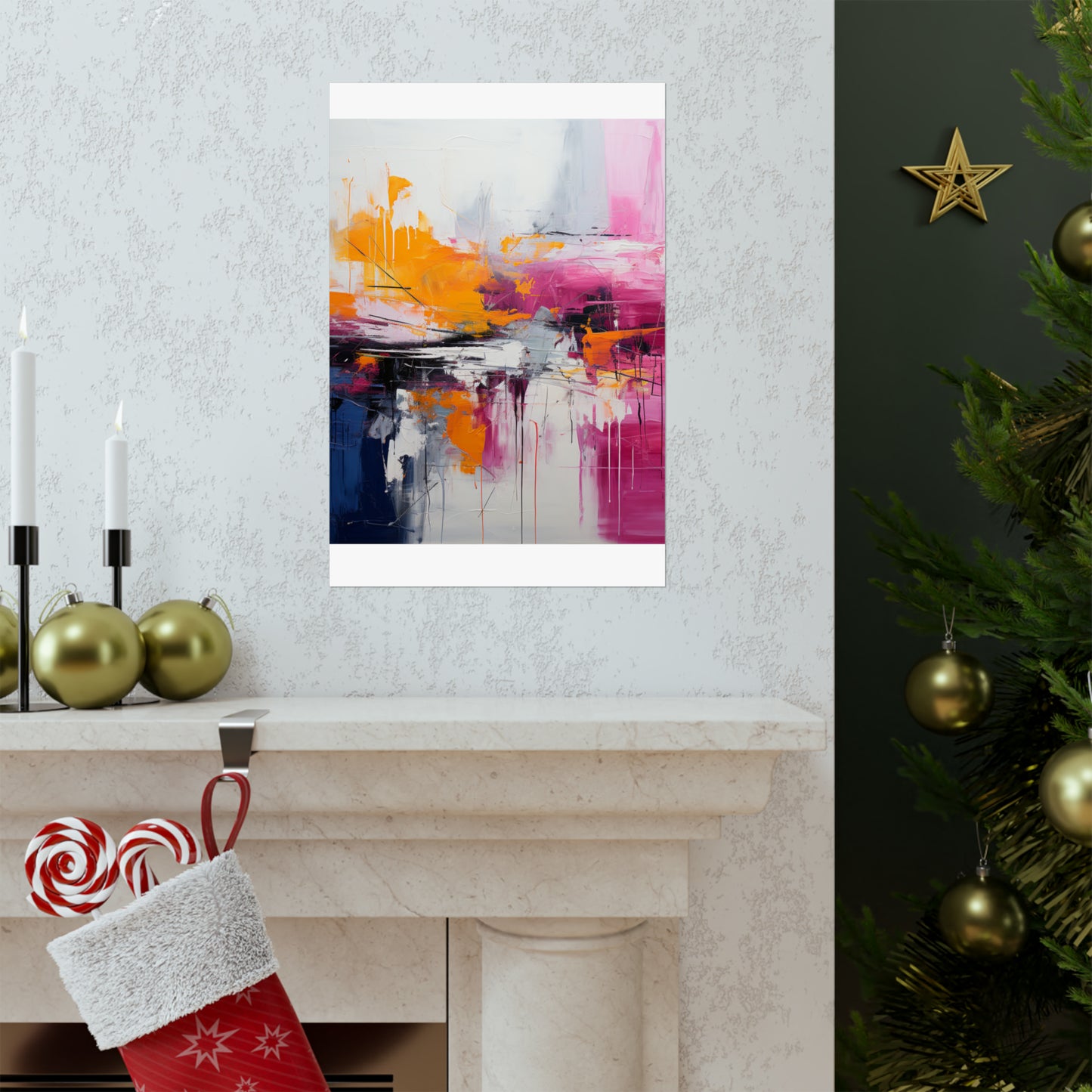 Radiant Harmony Matte Vertical Canvas Poster