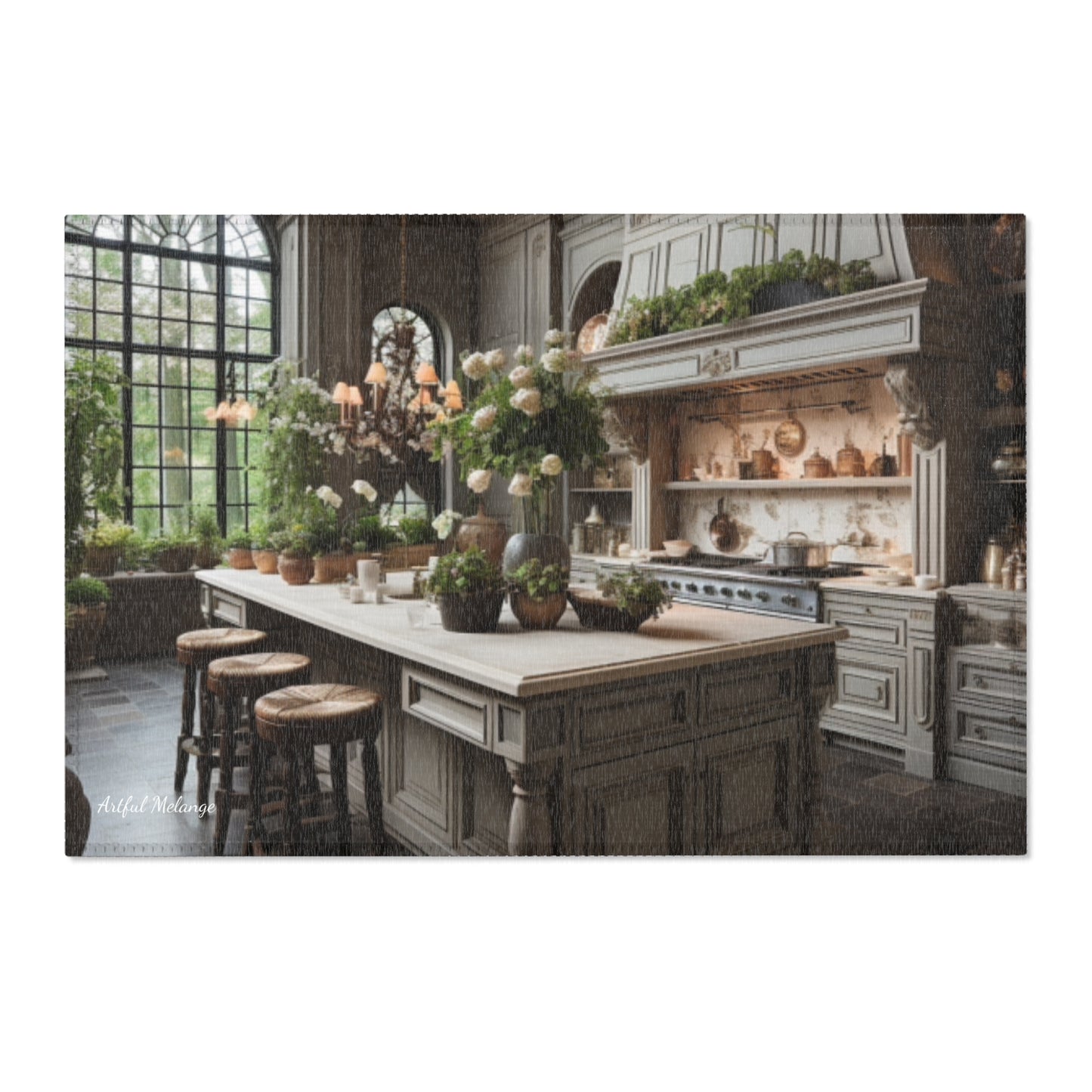 French Country Kitchen Area Rug
