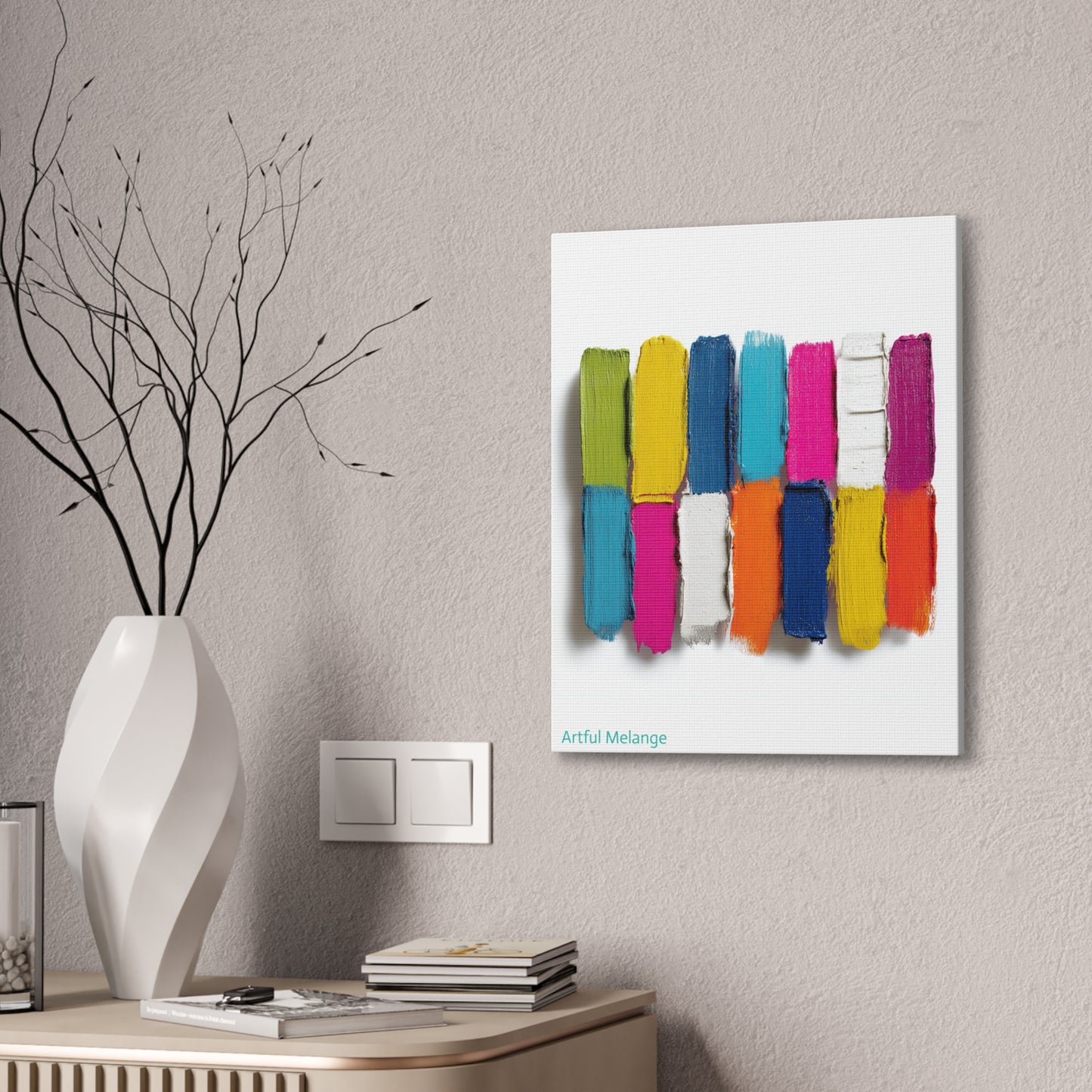 Acrylic Abstract Canvas Print - Richly Textured Artistry