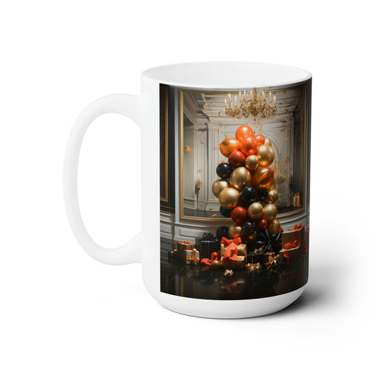 Cozy Holiday Mugs: Embrace the Season with Our Festive Living Scenes 15oz