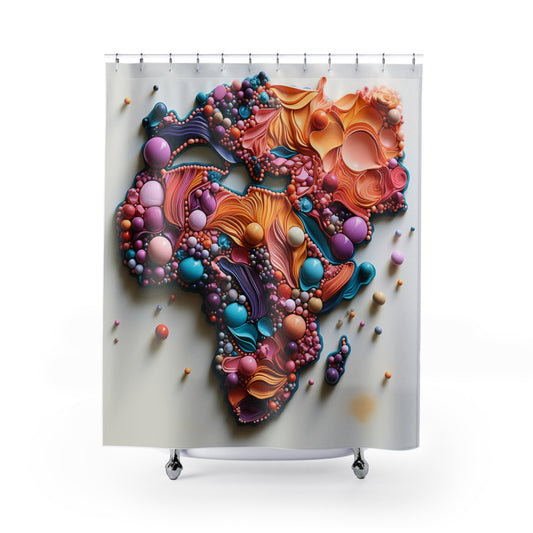 Heritage Tapestry Afro Centric   Shower Curtain