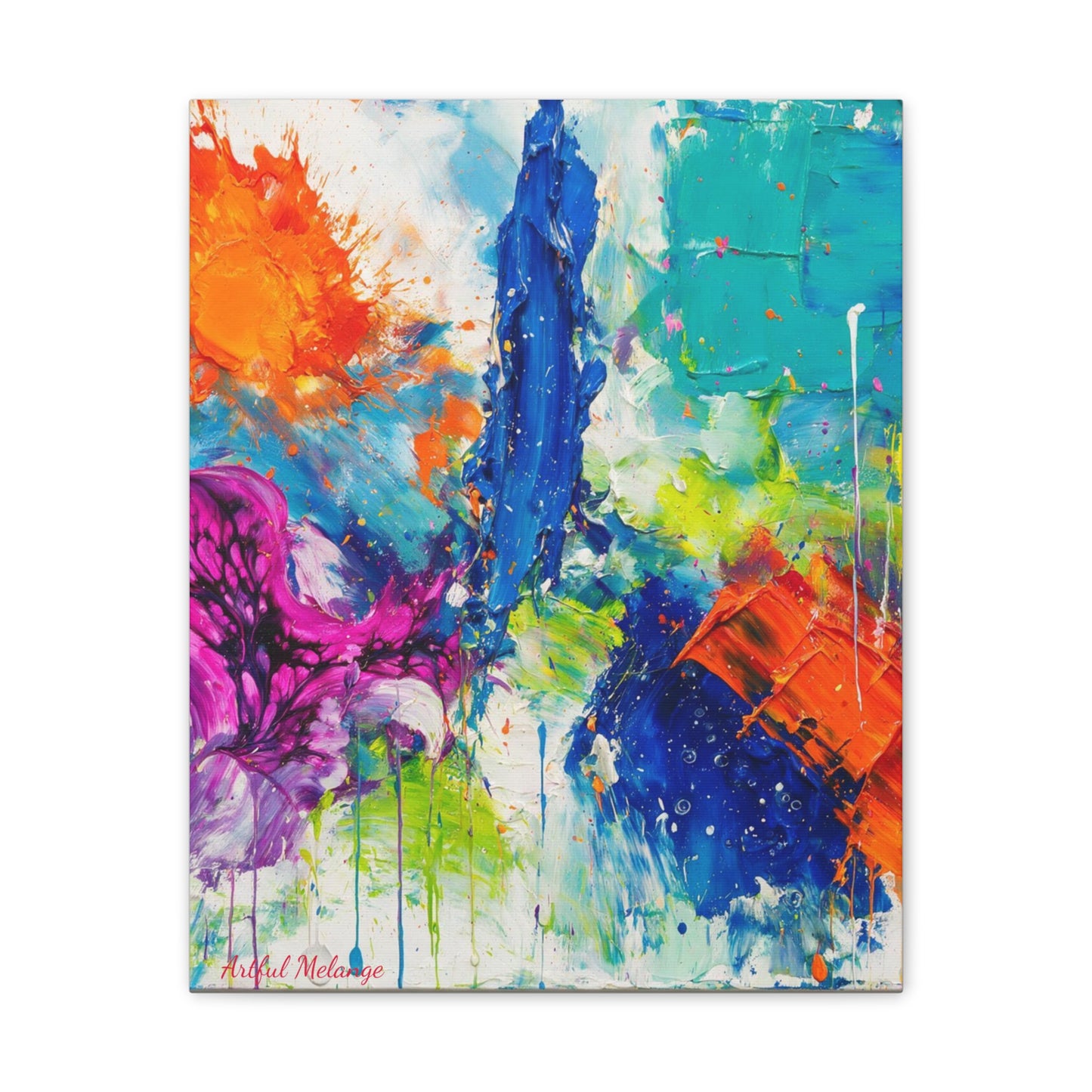 Acrylic Abstract Canvas Print - Richly Textured Artistry