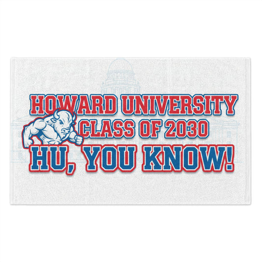 Howard University Bison Pride Rally Towel – HBCU Spirit Game Day Essential/Class of 2030 11" x 18"