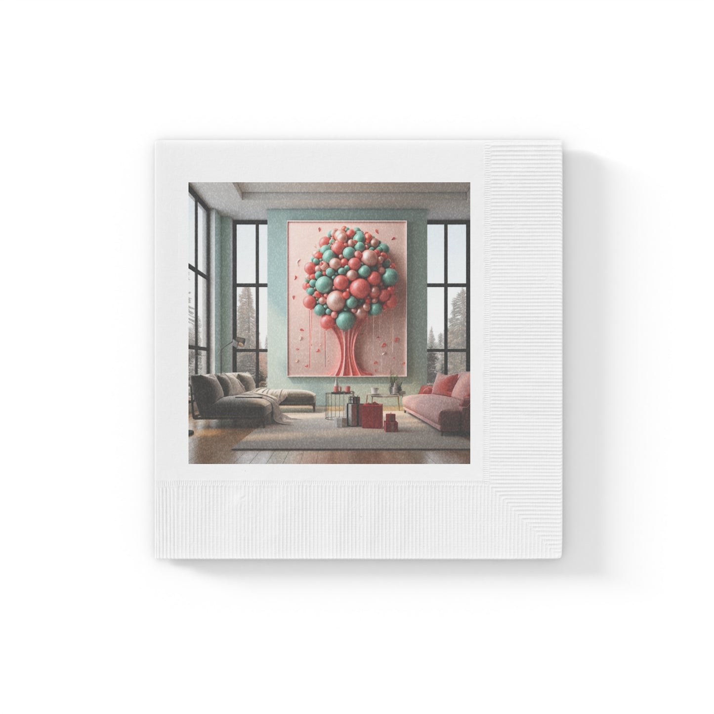 Dynamic Holiday Napkins for Sophisticated Living Spaces