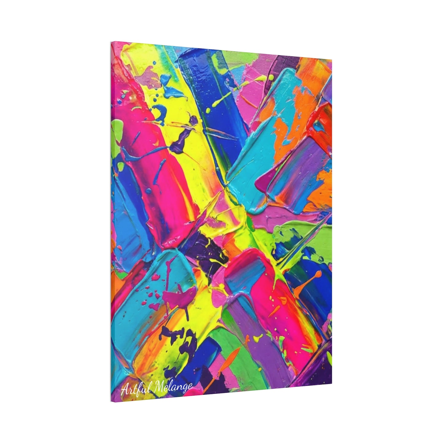 Acrylic Abstract Canvas Print - Richly Textured Artistry