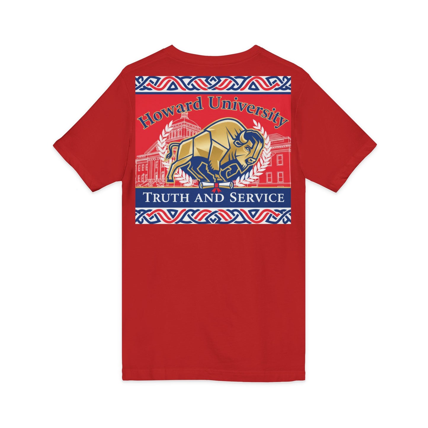 Howard University/ Truth and Service Unisex V-Neck T-Shirt