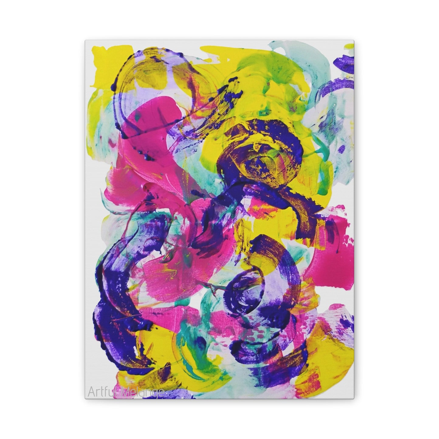 Primary Elegance: A Symphony of Sophistication Canvas Print