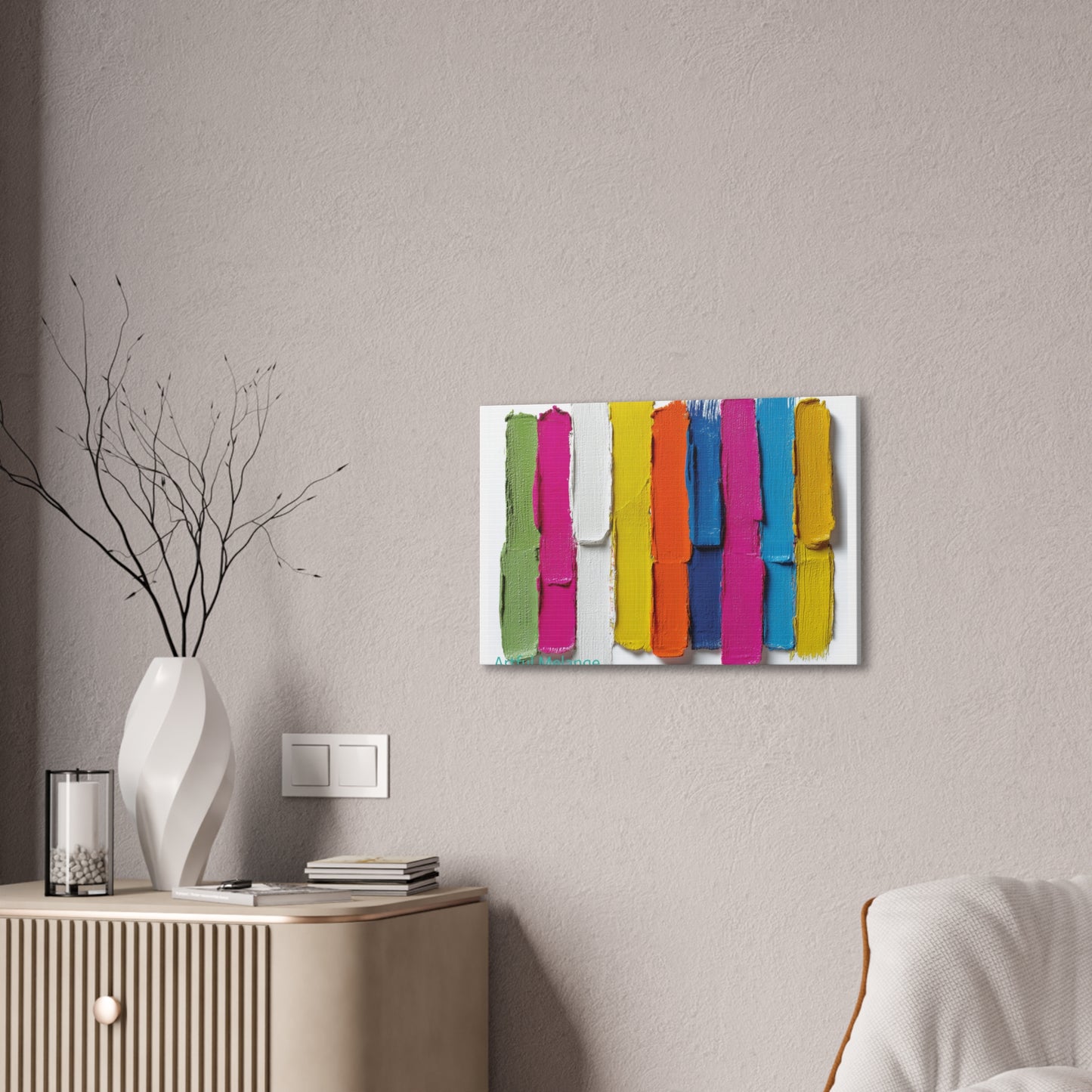 Acrylic Abstract Canvas Print - Richly Textured Artistry