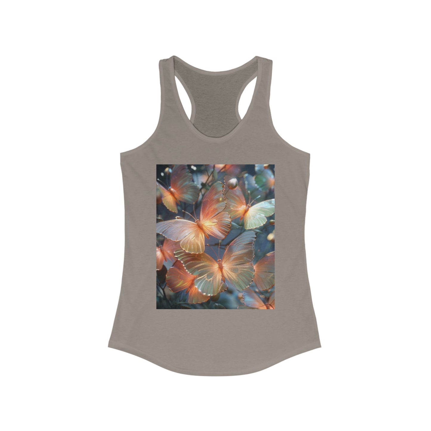 Flutter & Flow | Women's Razorback White T-Shirts with Artistic Butterflies 6
