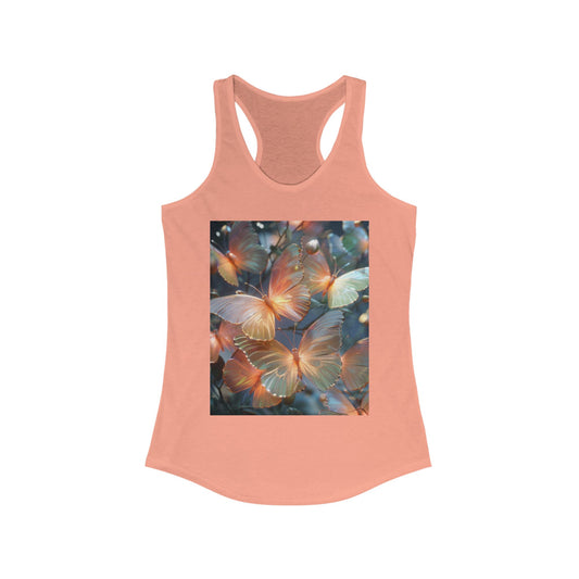 Flutter & Flow | Women's Razorback White T-Shirts with Artistic Butterflies 6
