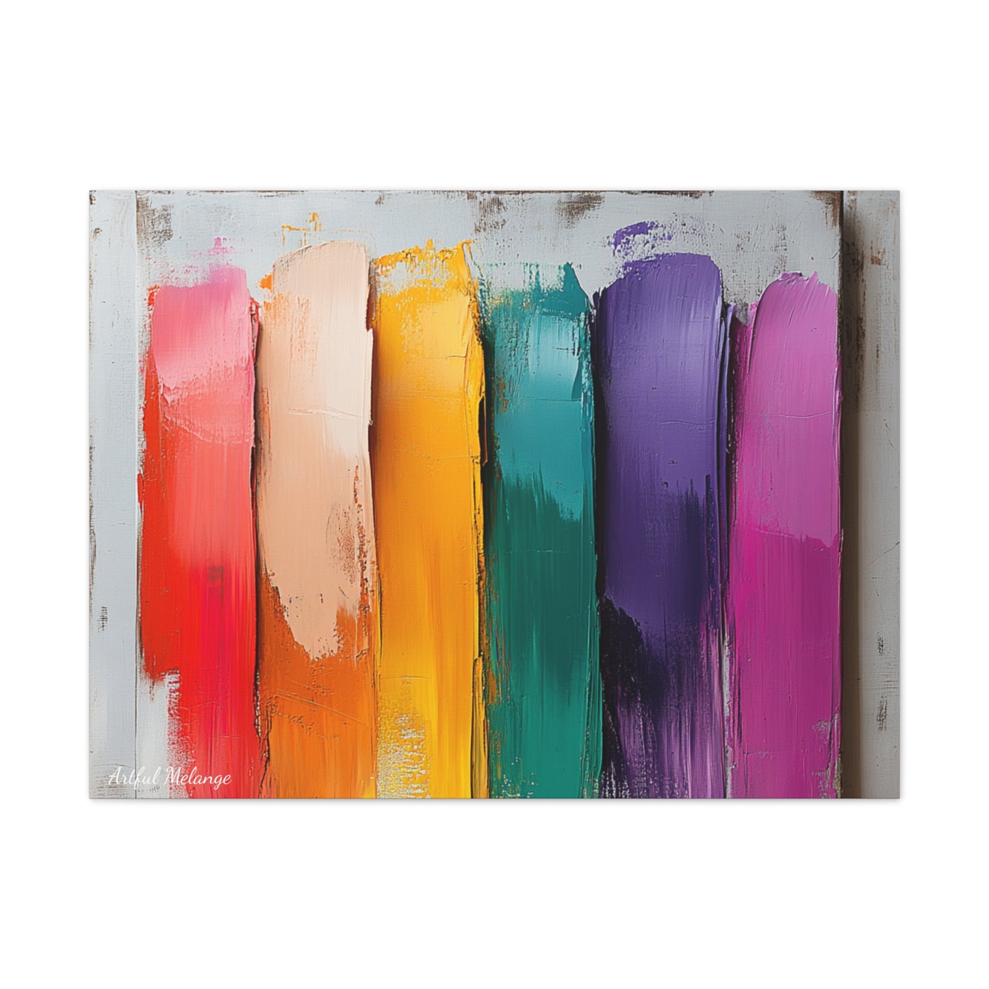 Acrylic Abstract Canvas Print - Richly Textured Artistry