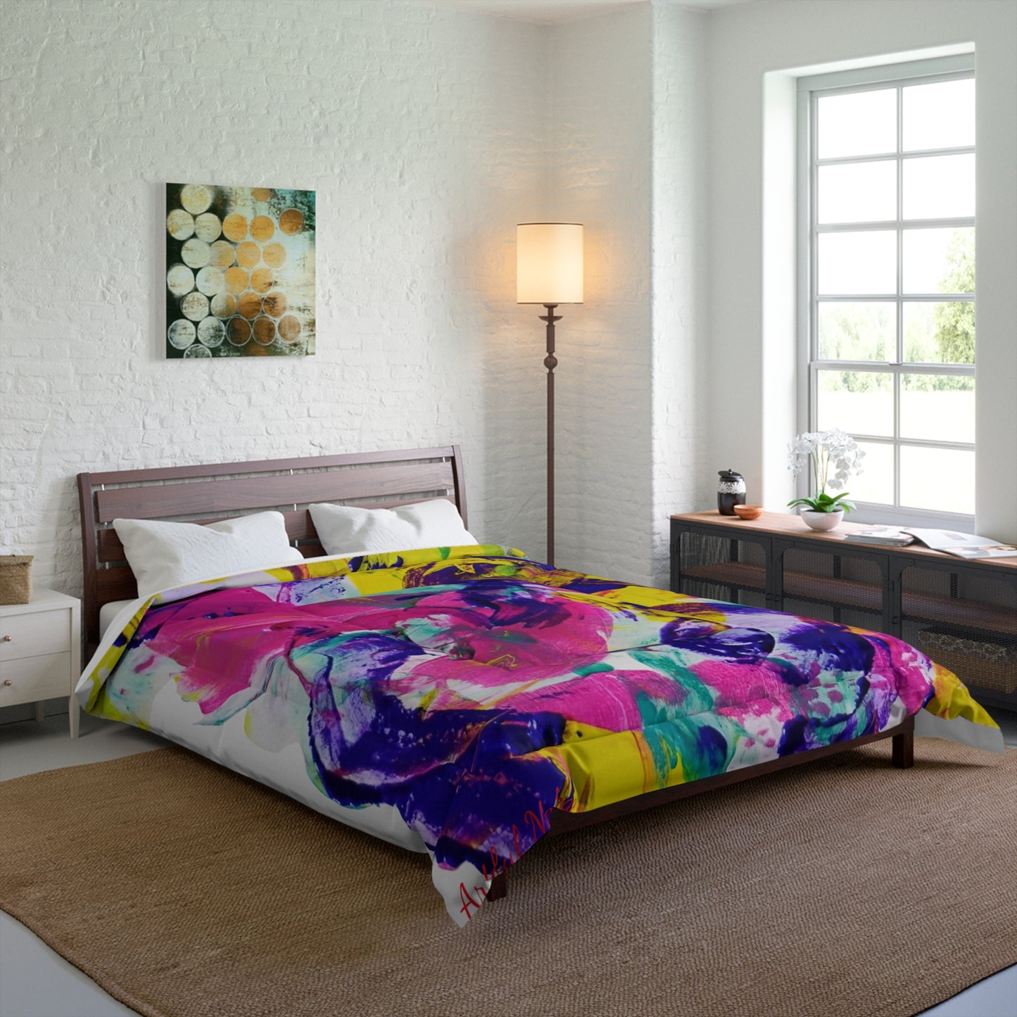 Dreamscape Delight Abstract Art Comforter 34