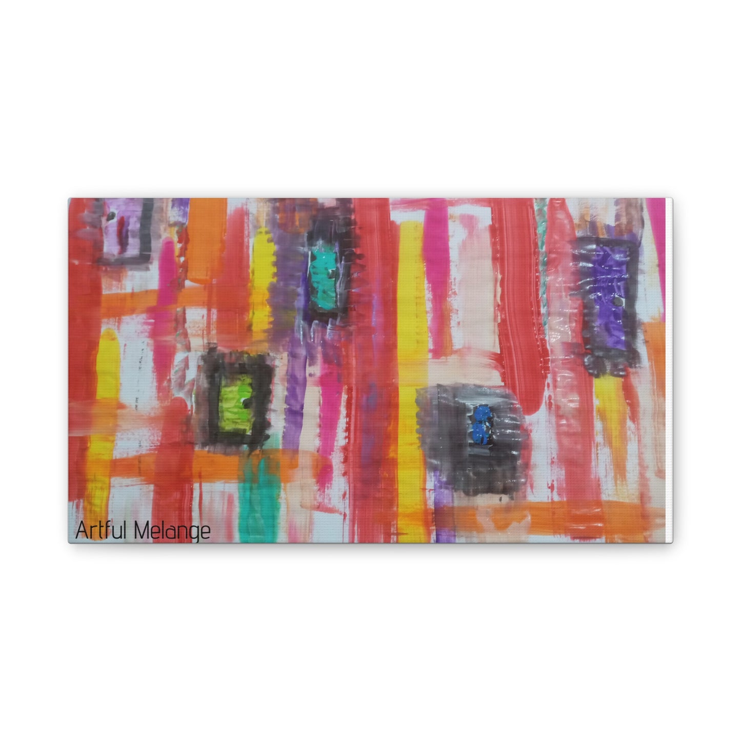 Primary Elegance: A Symphony of Sophistication Canvas Print