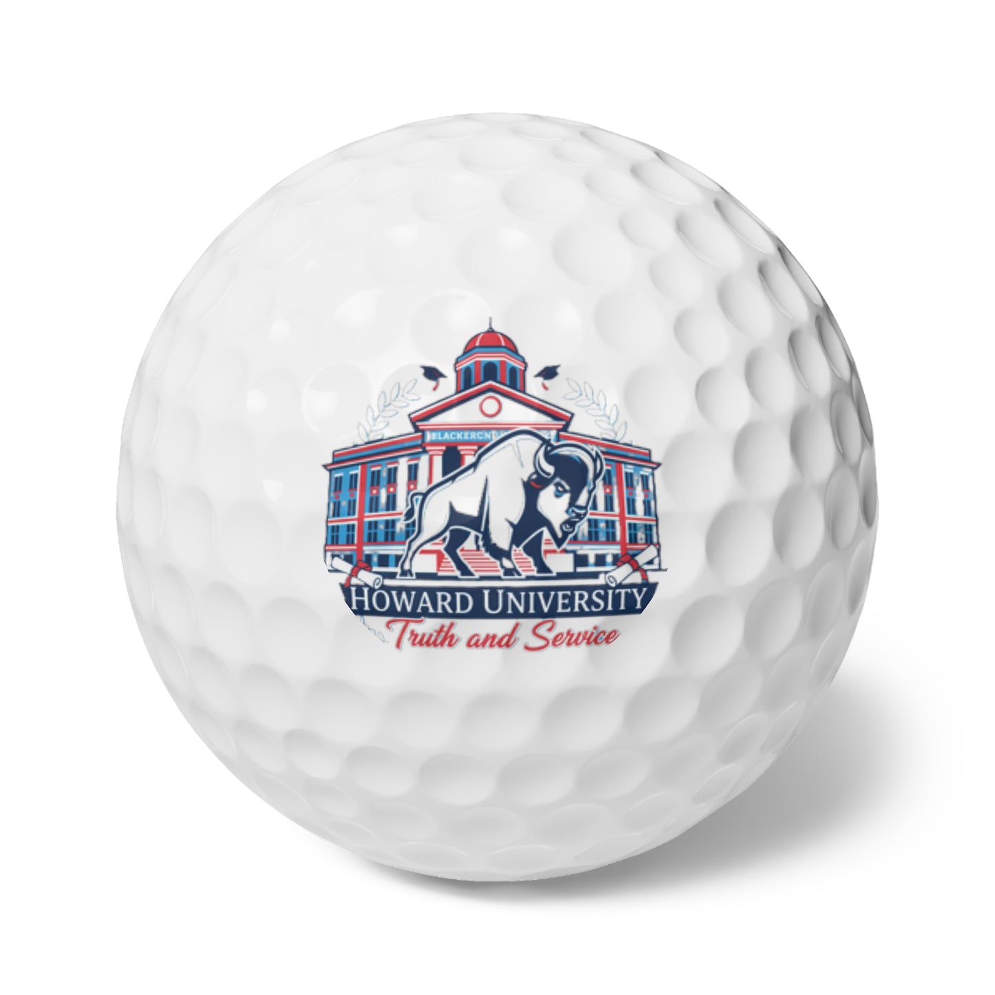 Howard University “The Yard Legacy” Golf Ball Set, 6 pcs 5